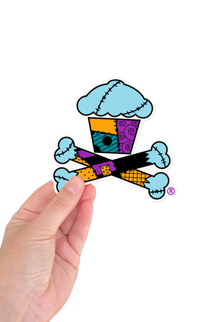 STICKER - Stitched Doll Crossbones