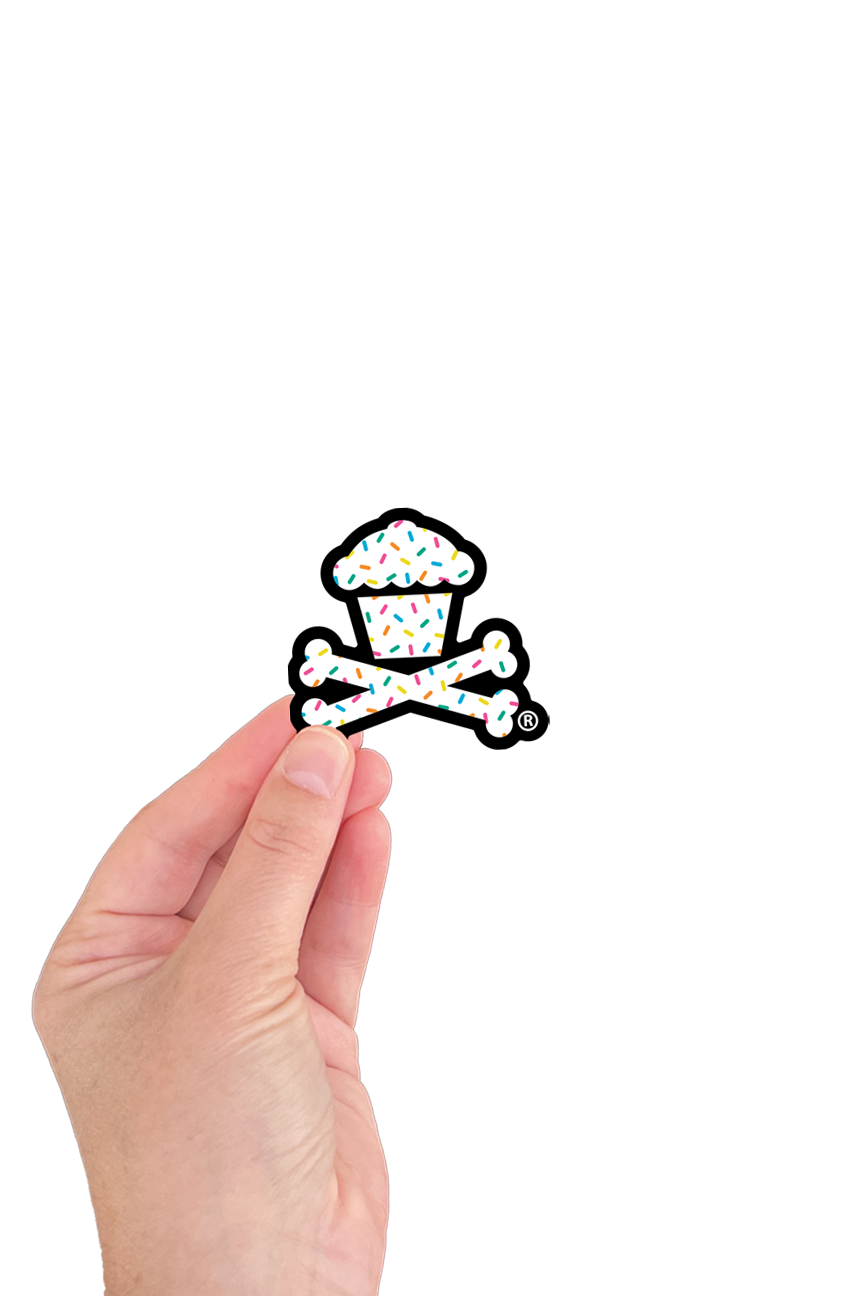 MINI STICKER - Sprinkles Crossbones