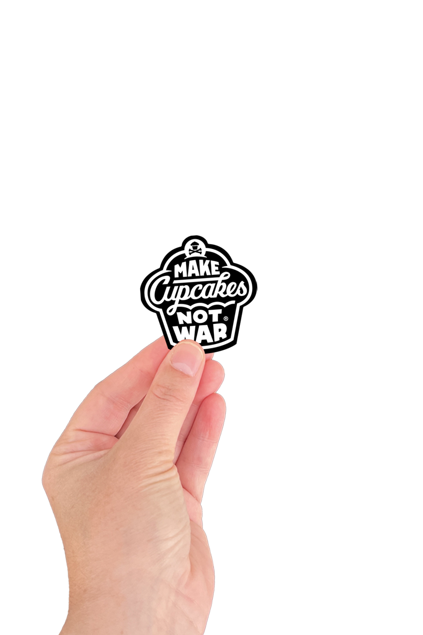 MINI STICKER - Make Cupcakes Not War