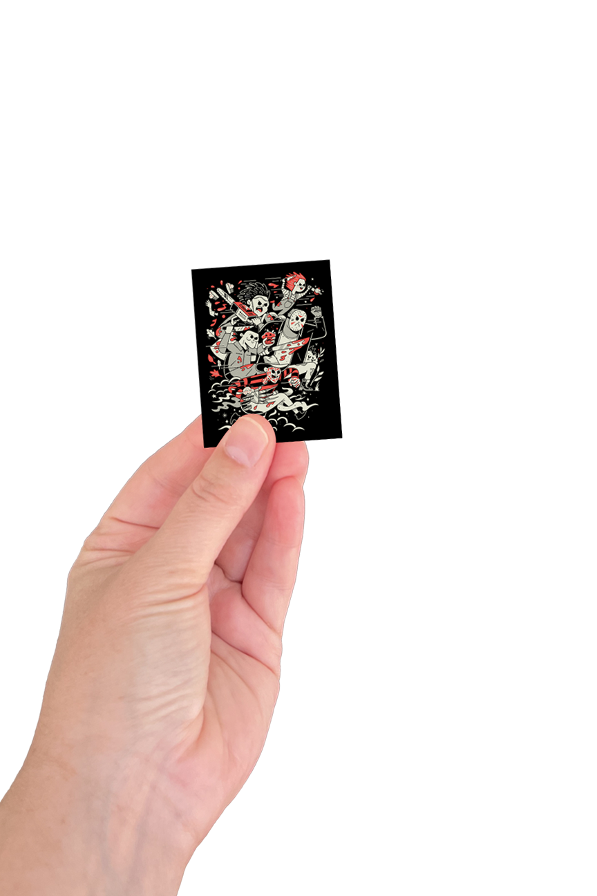 6 MINI STICKER BUNDLE - Food Frights