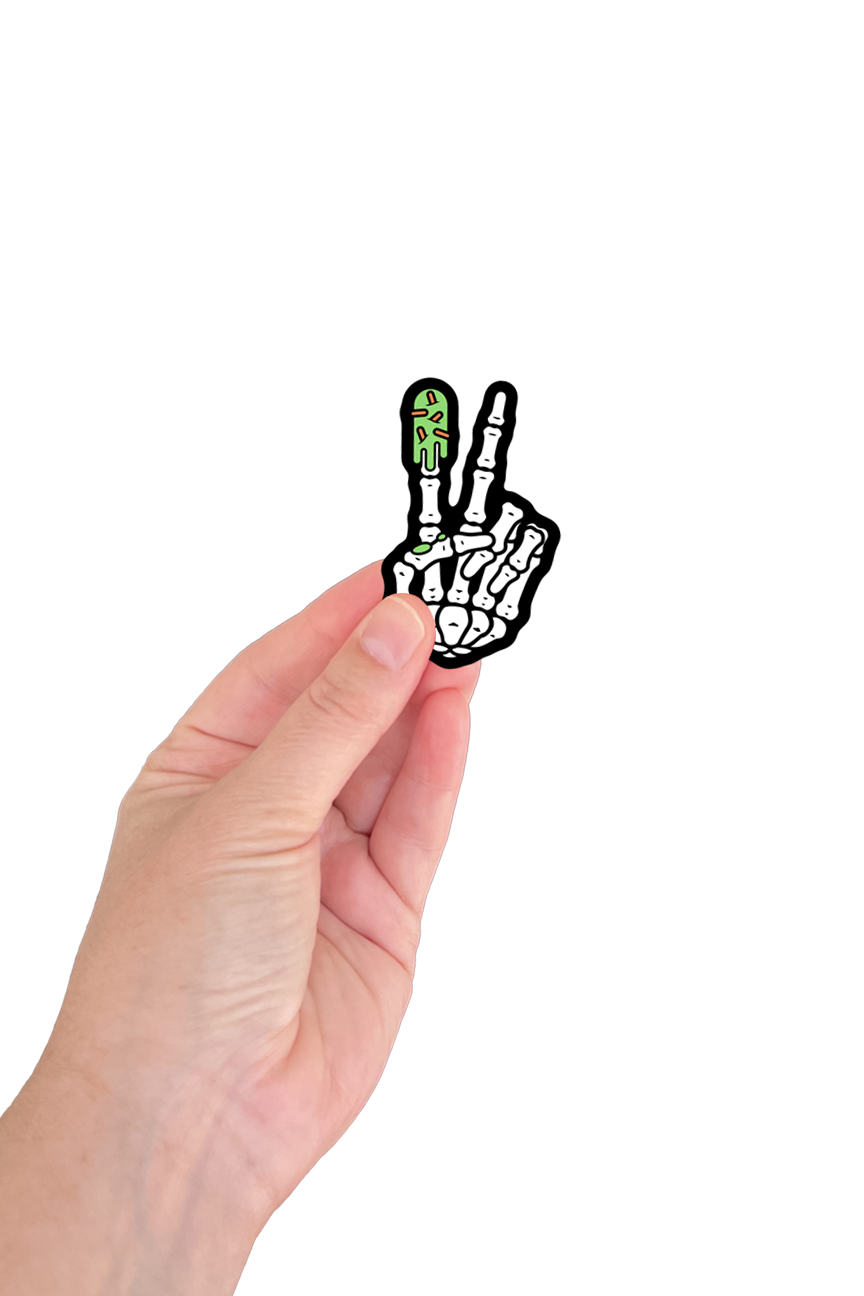 MINI STICKER - Skeleton Hand