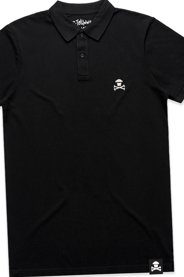Embroidered Polo Black