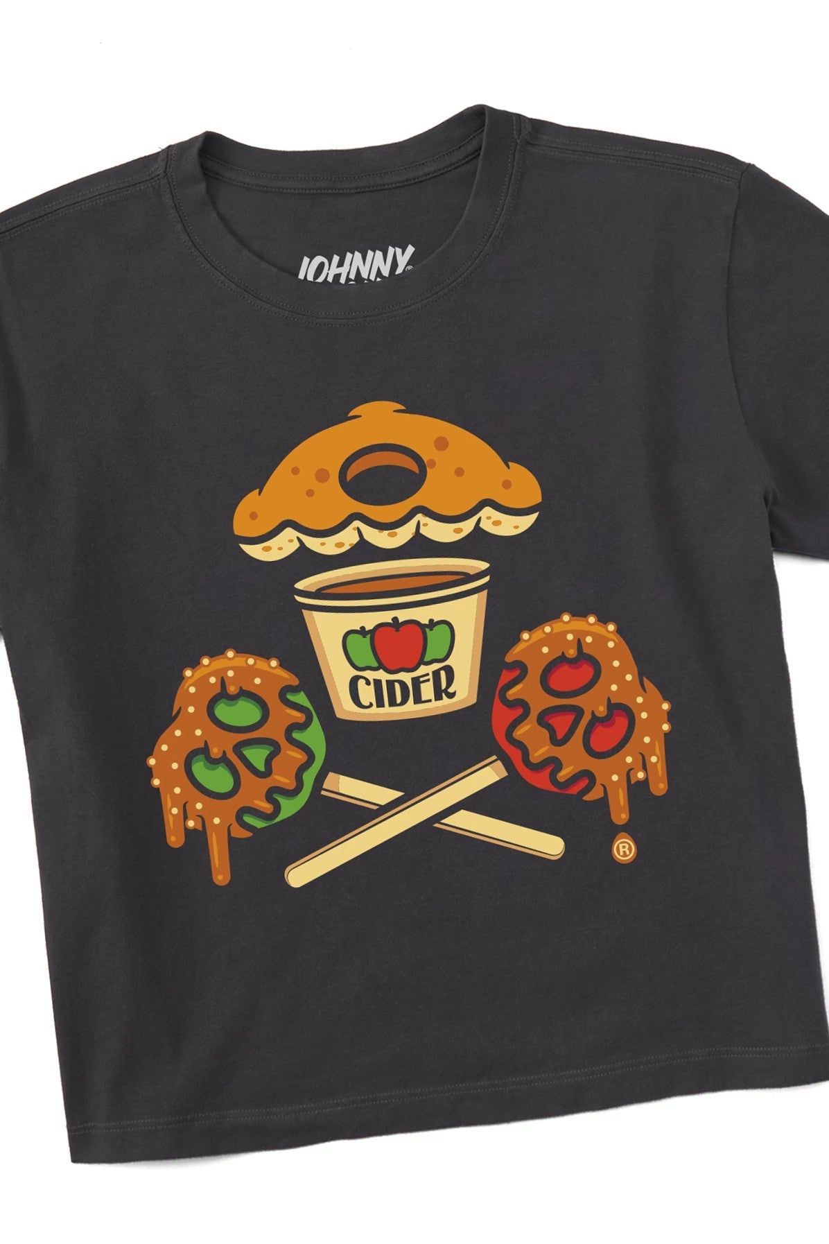Women's Boxy Apple Picking Crossbones Short Sleeve Premium Tee