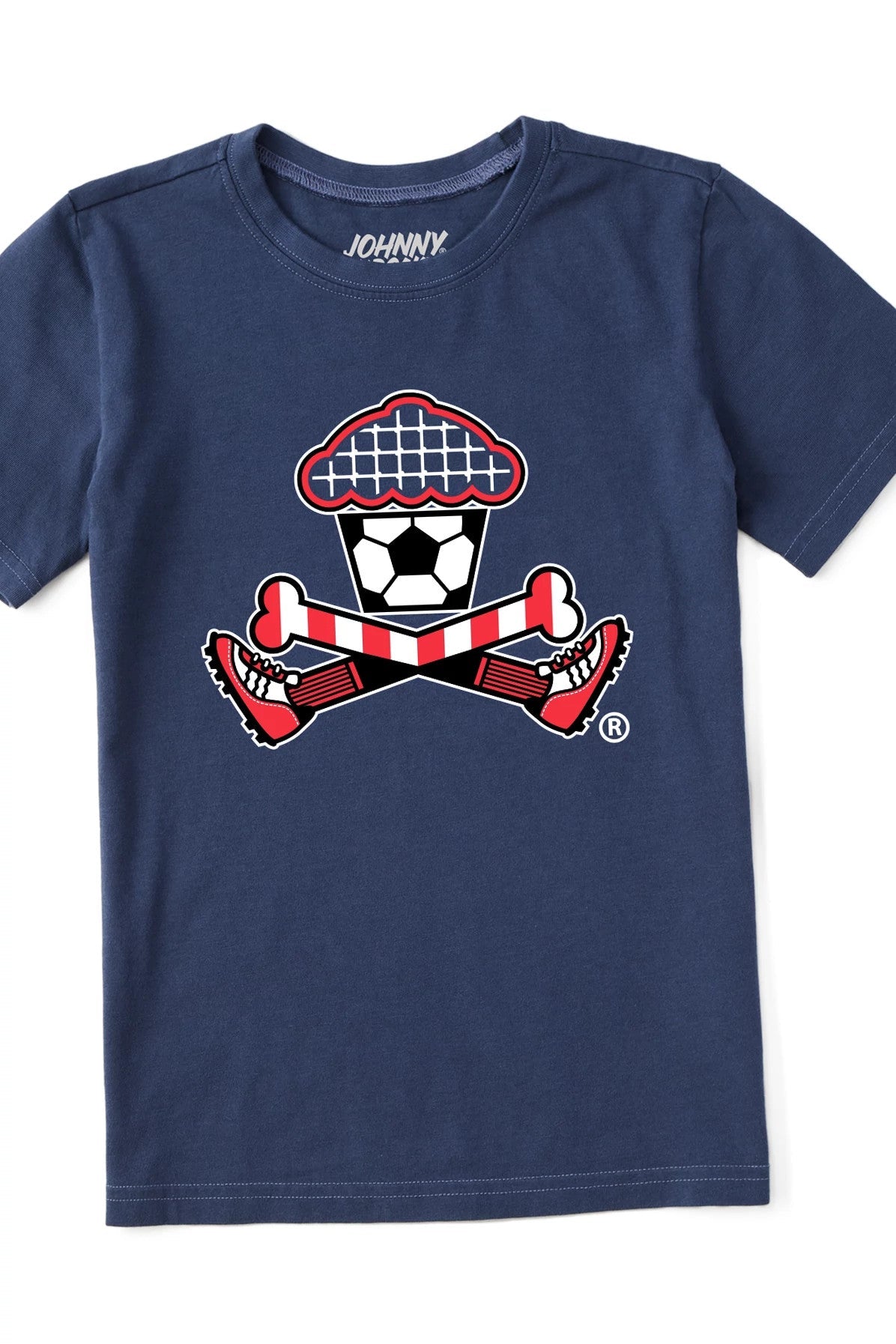 Kids Soccer Crossbones Short Sleeve Premium Tee