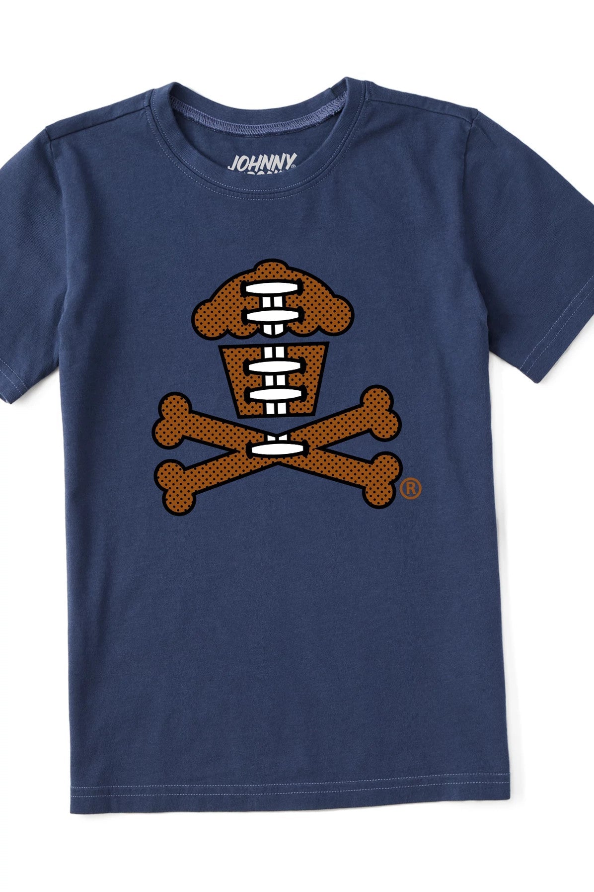 Kids Football Crossbones Short Sleeve Premium Tee