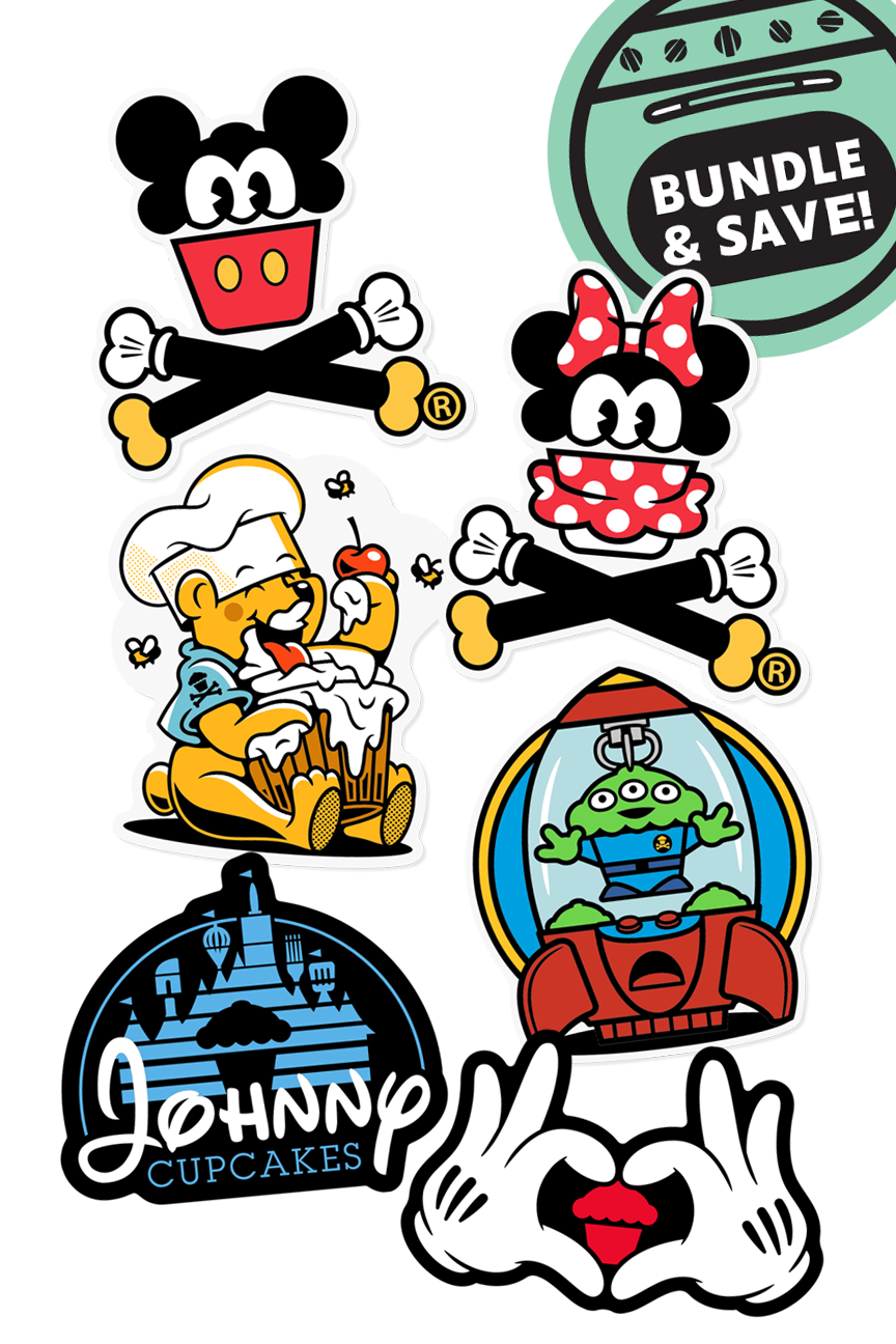 6 STICKER BUNDLE - Magical Theme Park