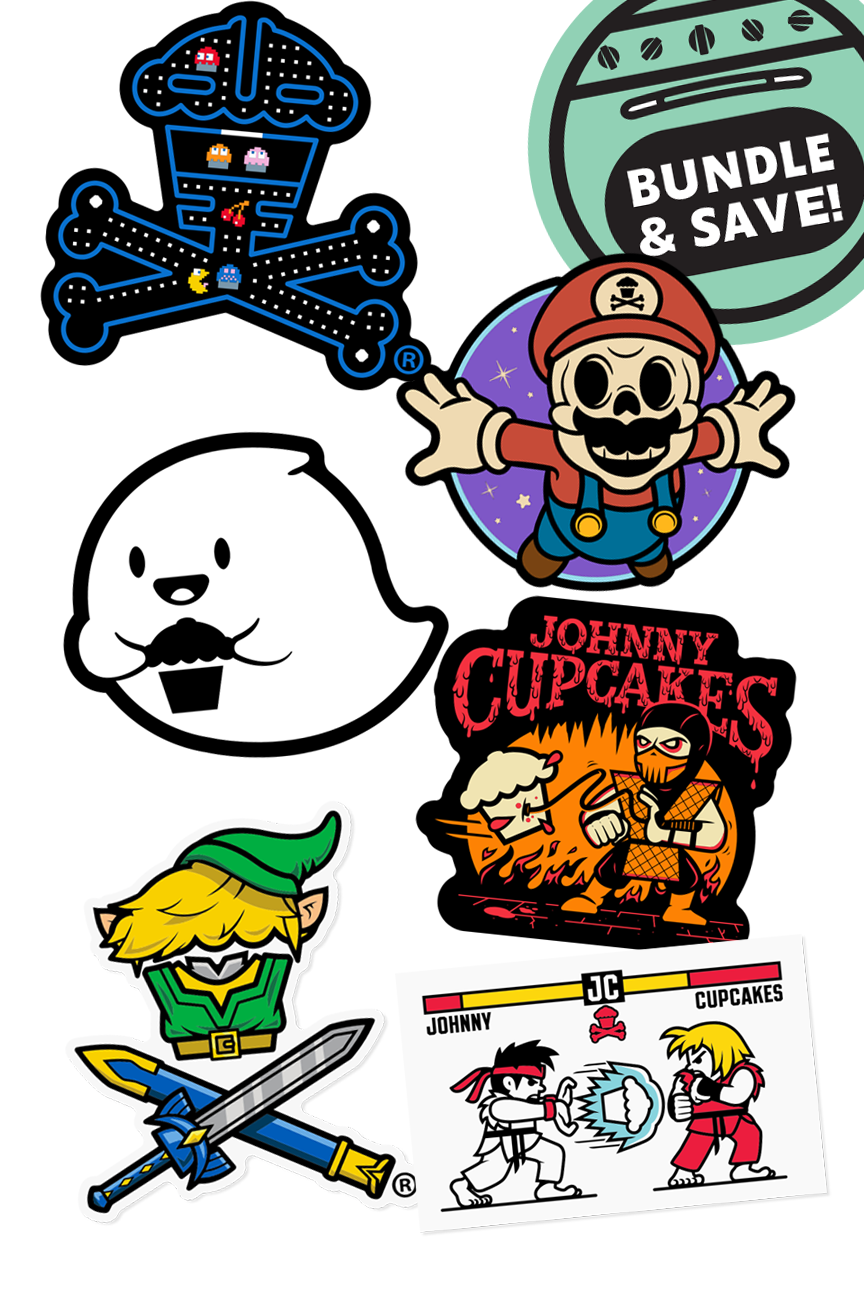 6 STICKER BUNDLE - Gamer Goodies