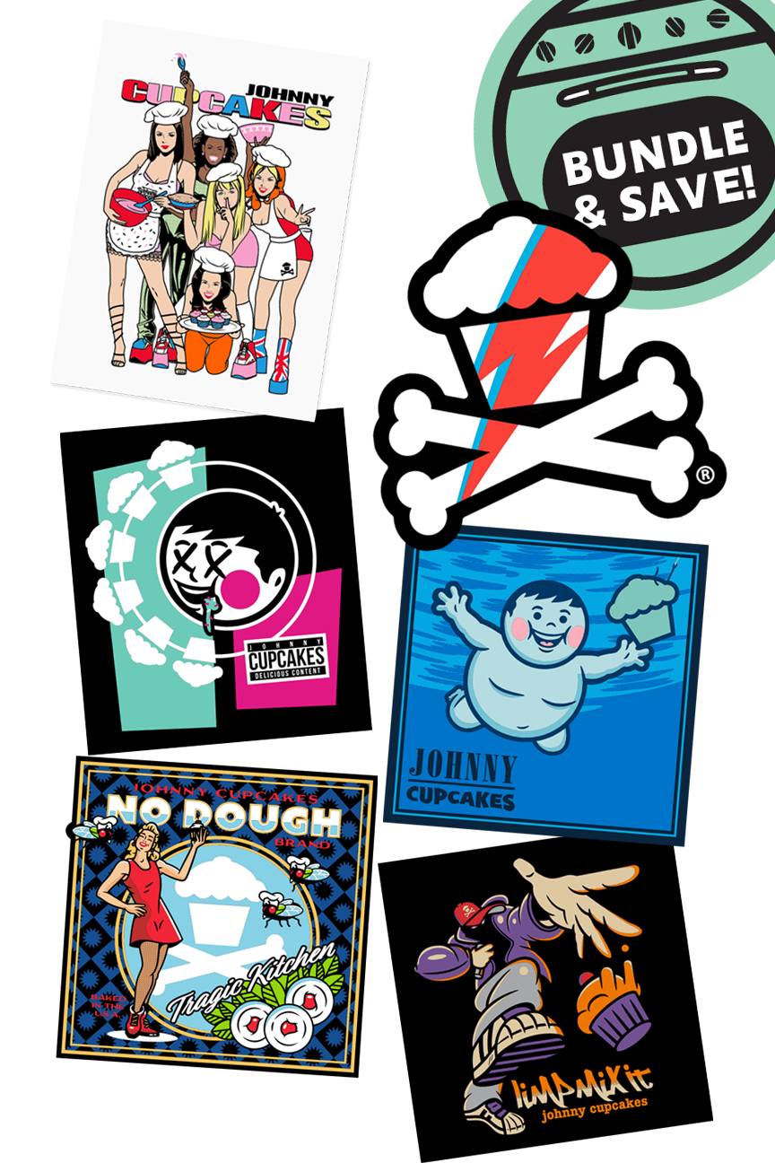 6 STICKER BUNDLE - Musical Munchies