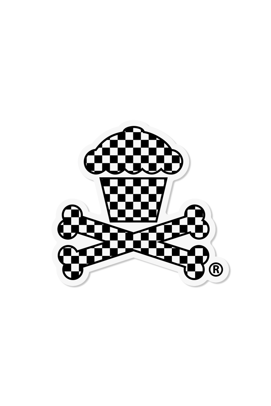 STICKER - Checkered Crossbones