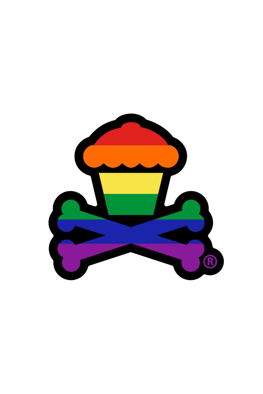 STICKER - Rainbow Crossbones
