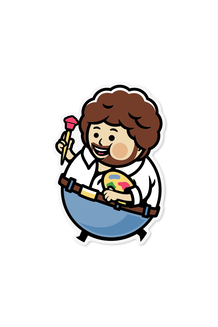 STICKER - Happy Little Painter Big Kid