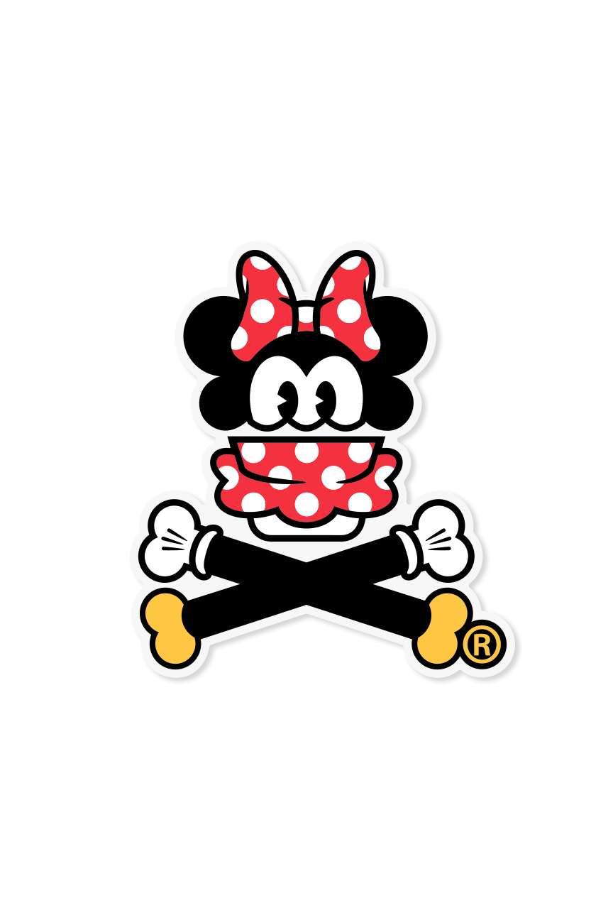 STICKER - Cinnamon-ie Mouse Crossbones