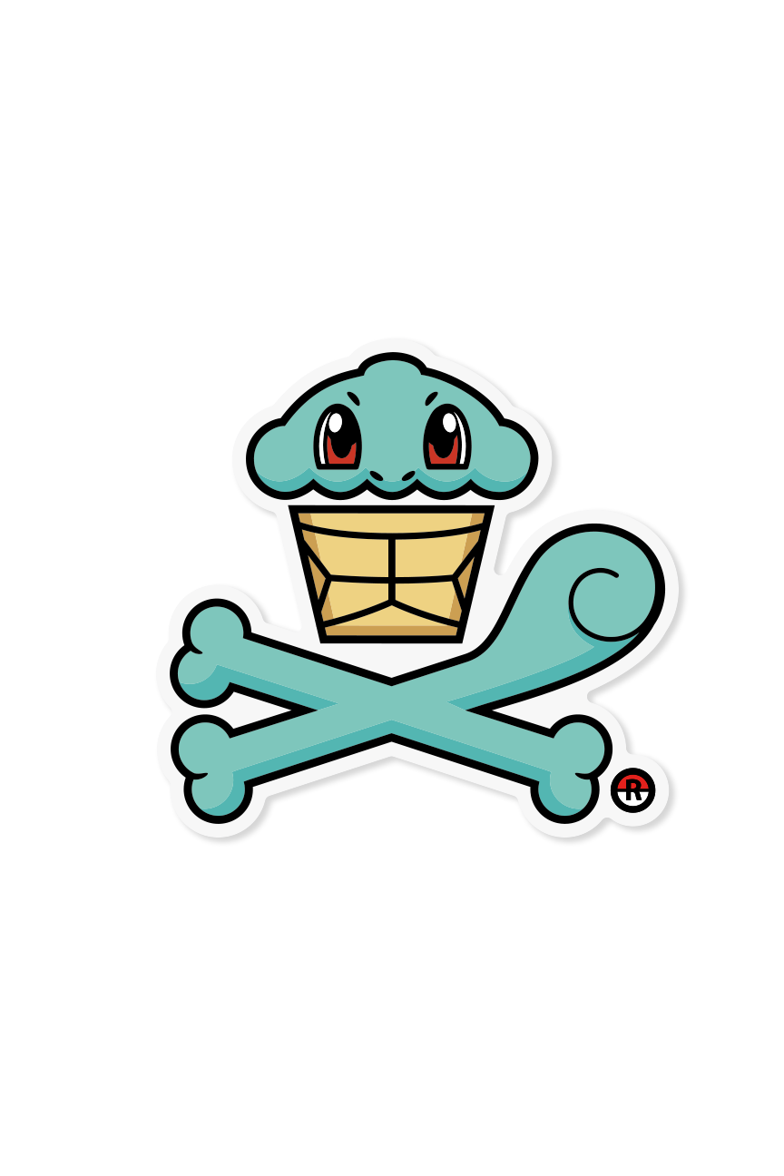 STICKER - Turtle Treat Crossbones