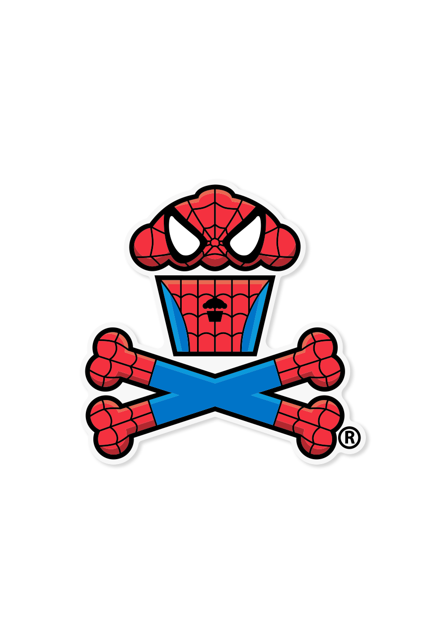 STICKER - Arachnid Crossbones