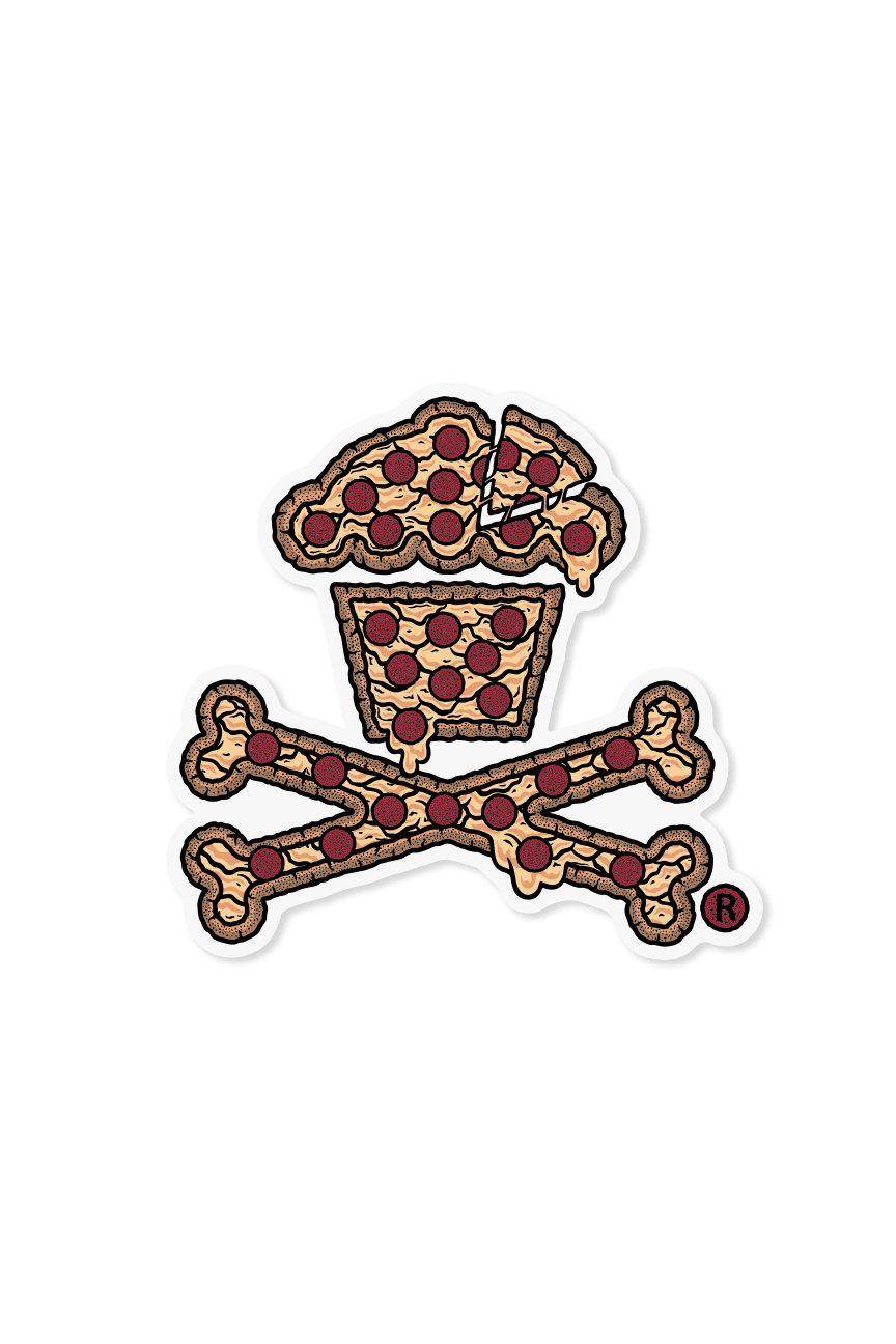 STICKER - Pizza Crossbones