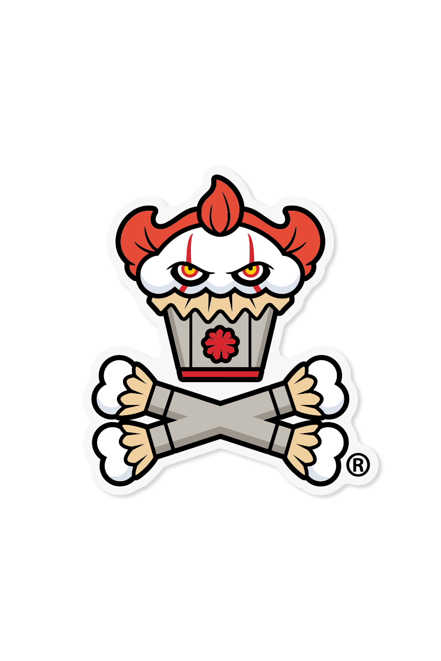 STICKER - Down Here Crossbones