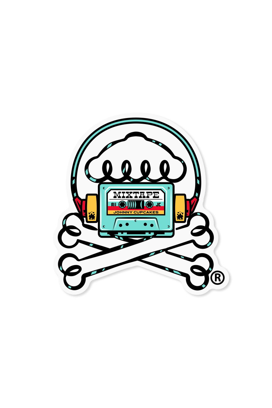 STICKER - Cassette Cakes Crossbones