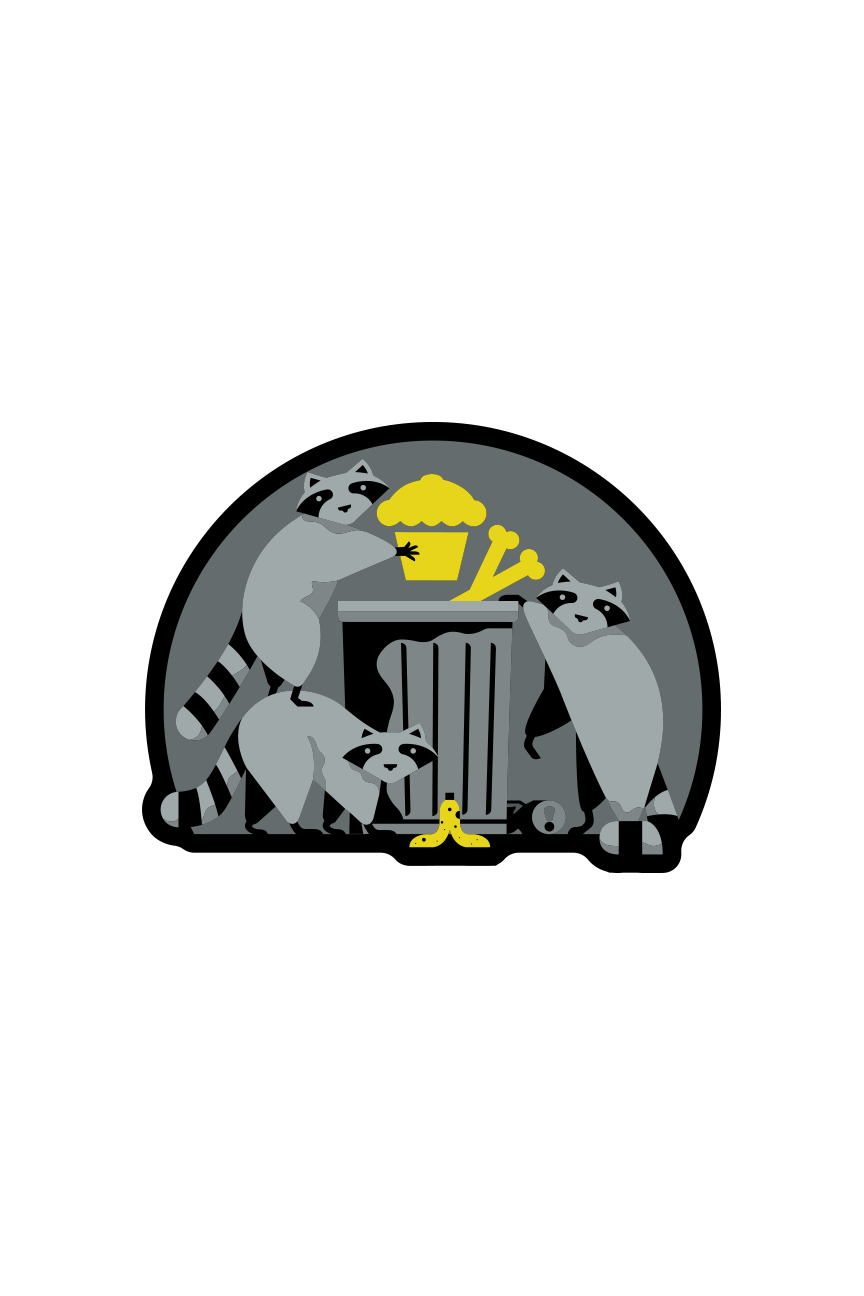 STICKER - Raccoon