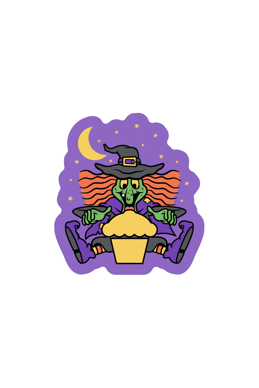 STICKER - Cute Witch