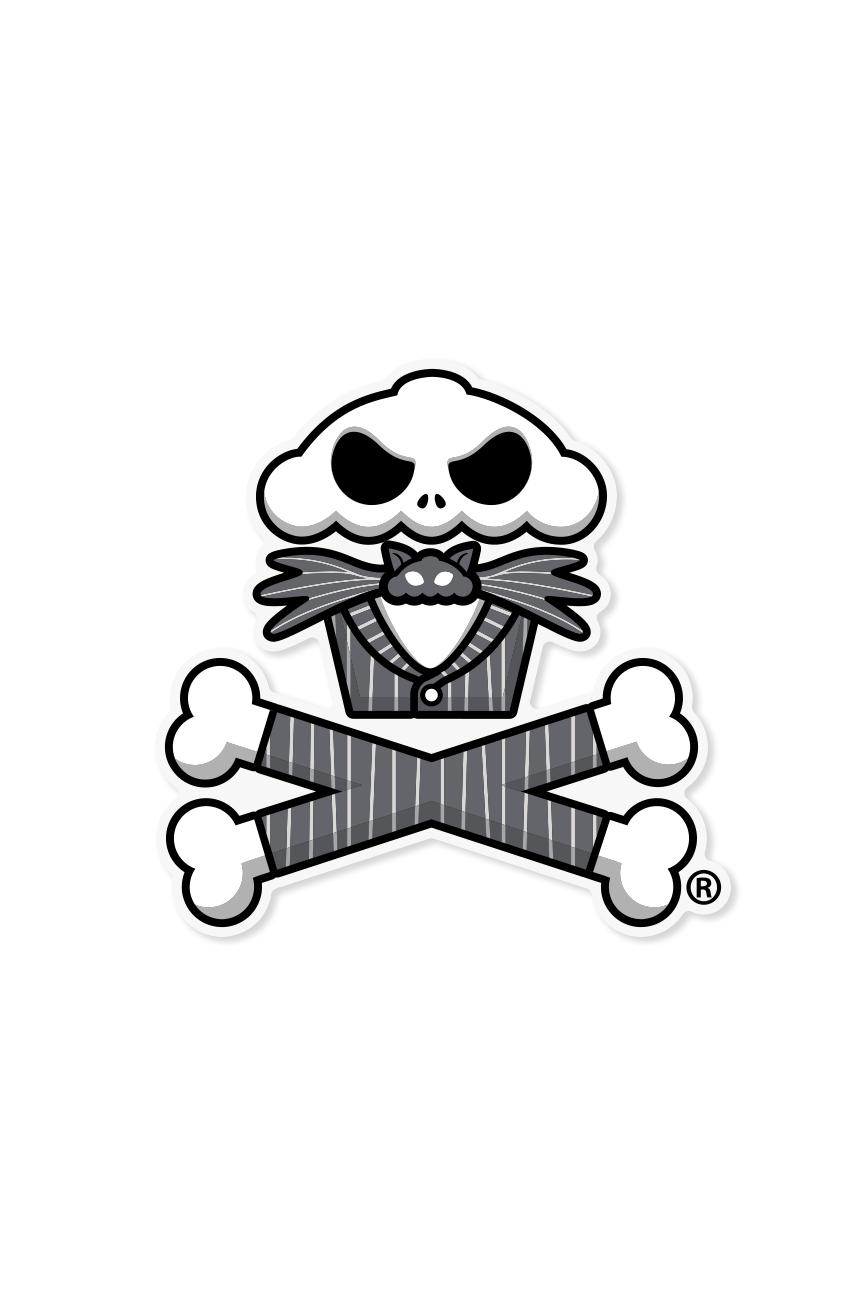 STICKER - Pumpkin King Crossbones