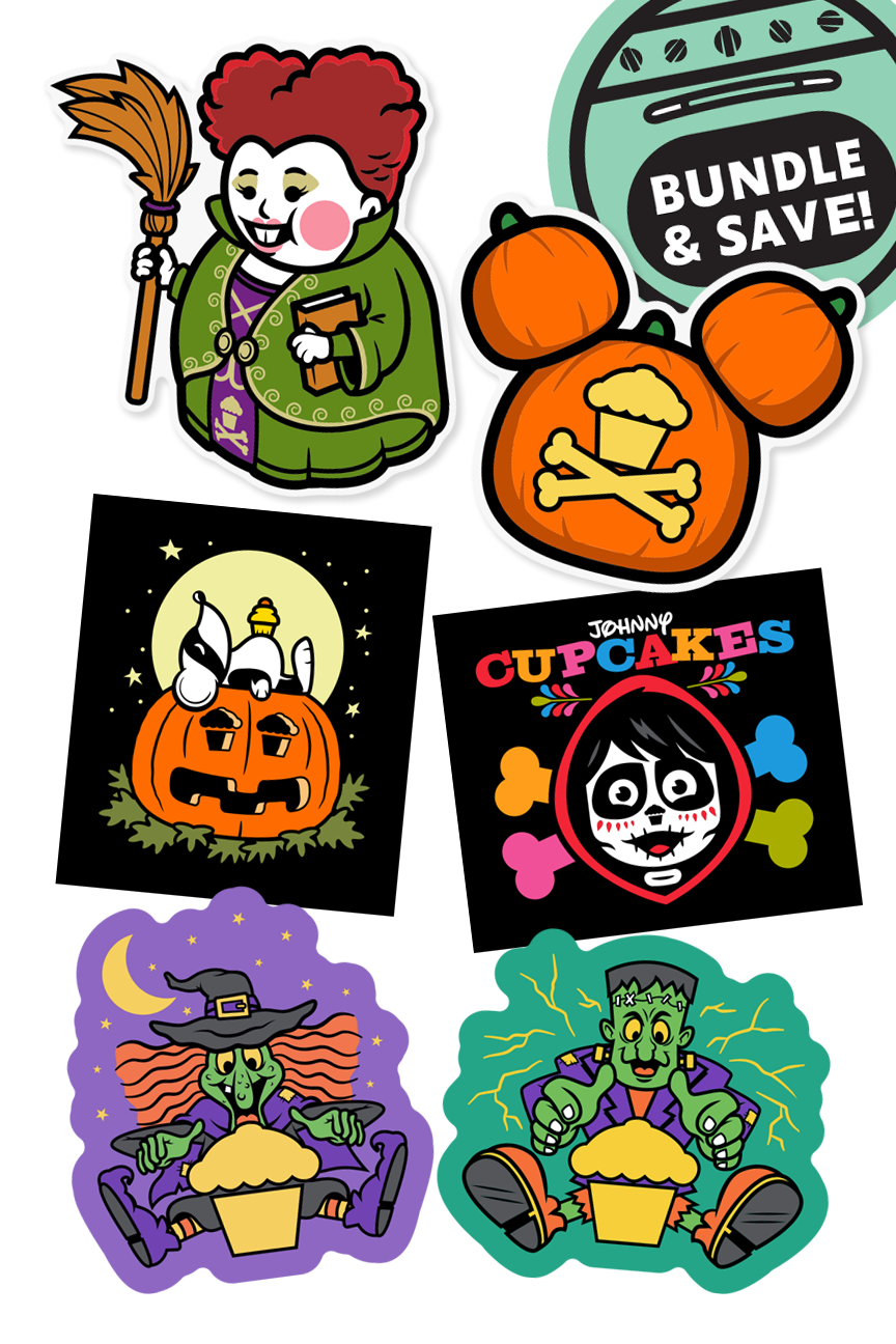 6 STICKER BUNDLE - Family Friendly Frights