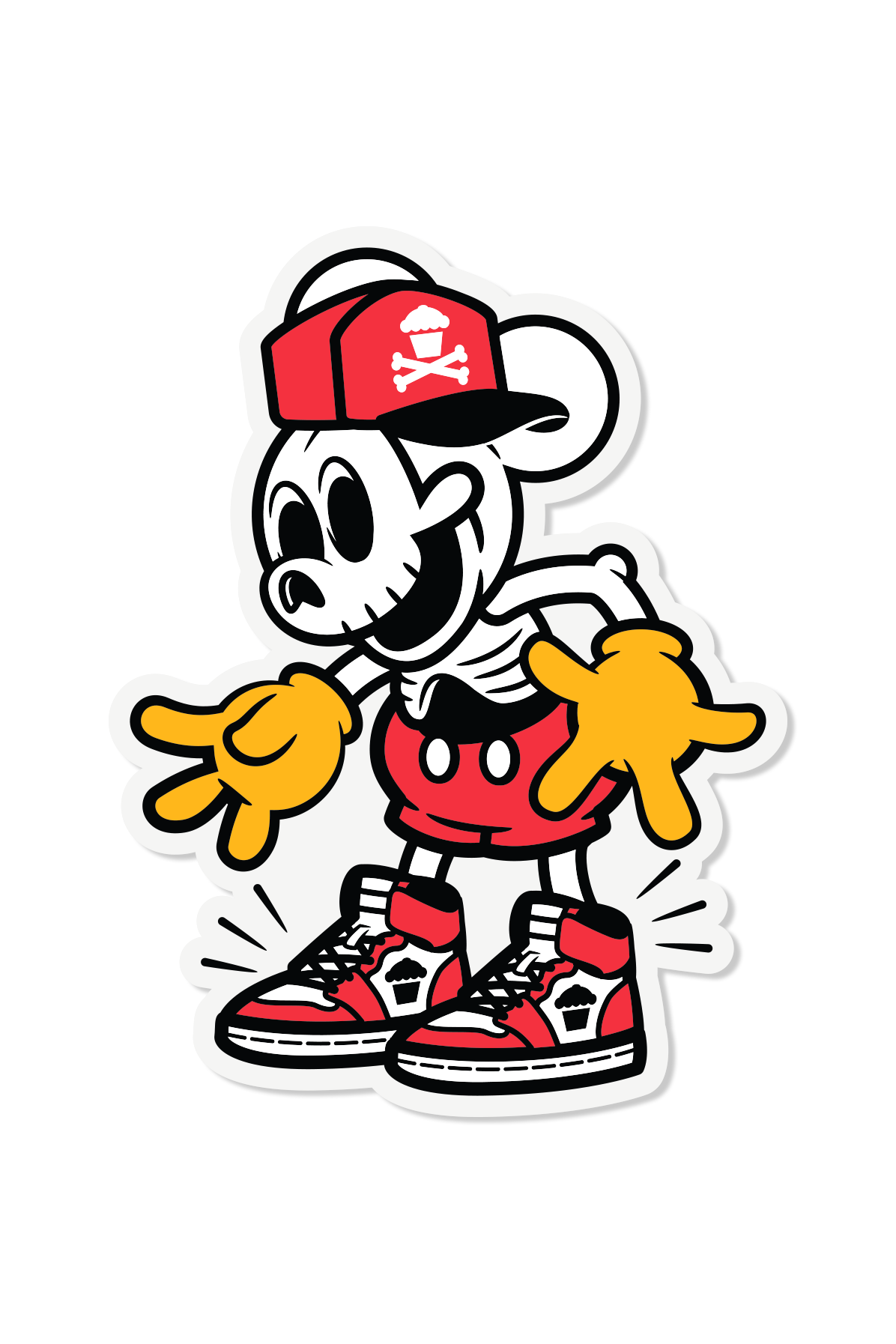 STICKER - Cartoon Cupkicks