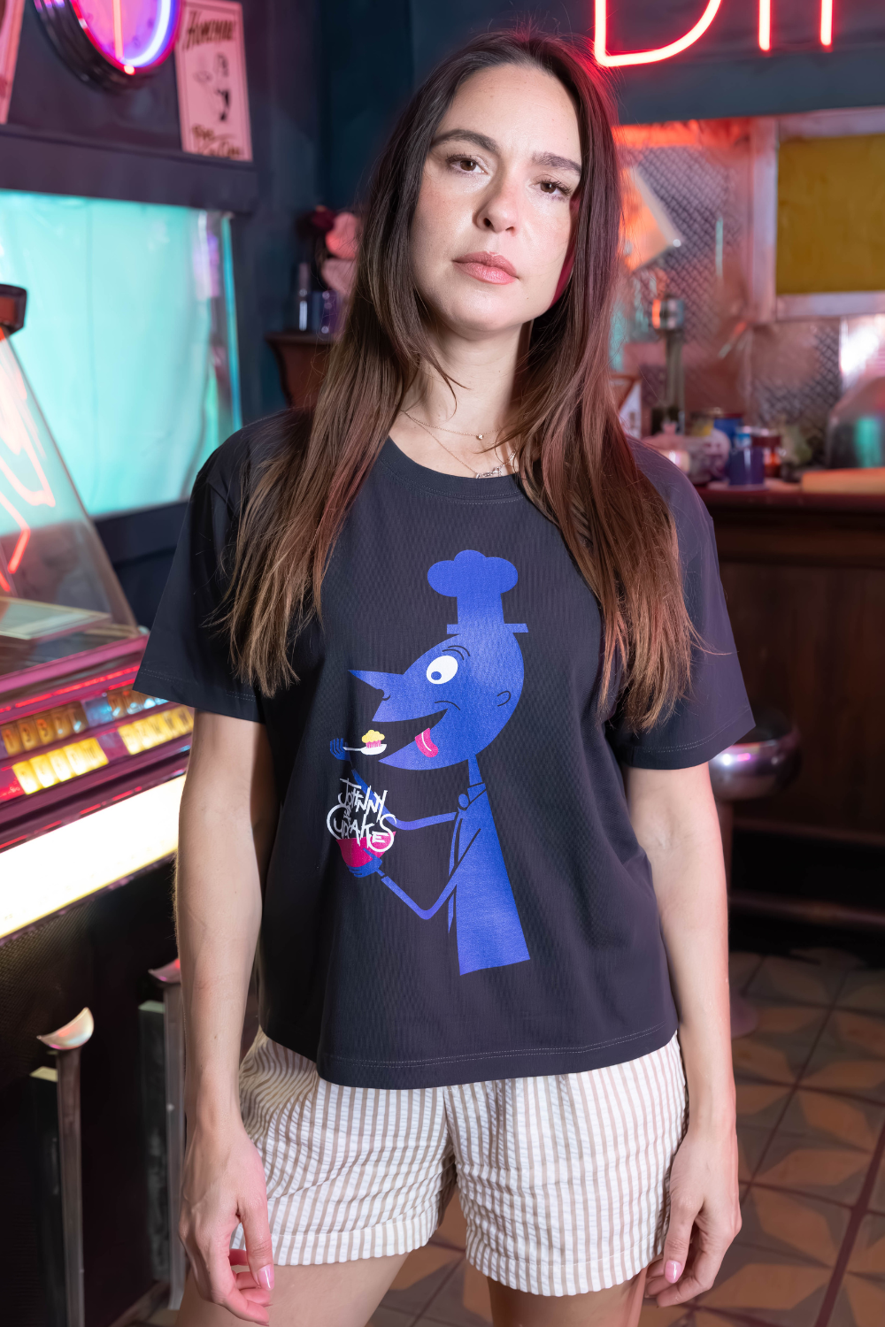 Women's Boxy Midnight Snack Short Sleeve Premium Tee