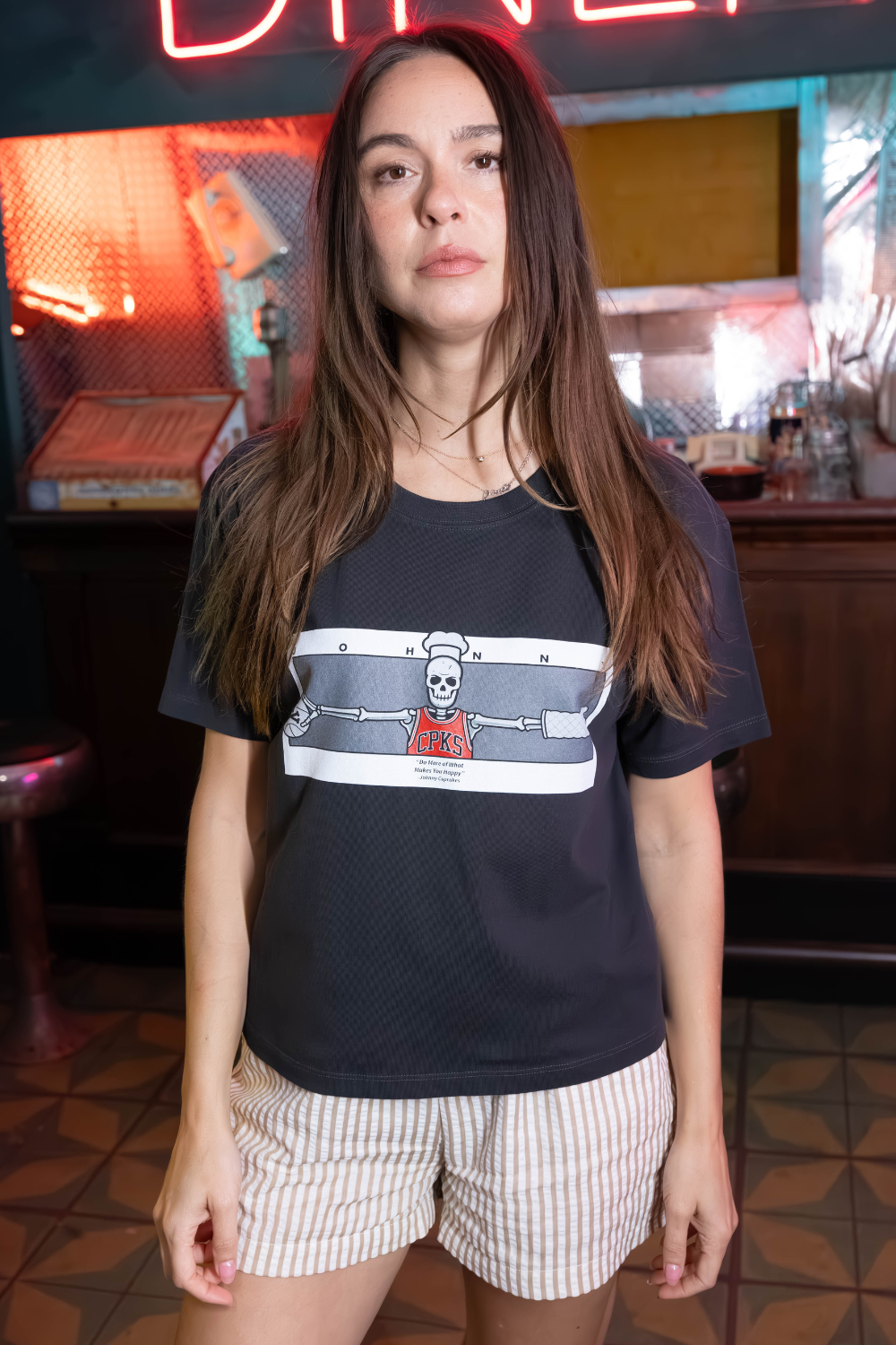 Women's Boxy Johnny Wings Short Sleeve Premium Tee