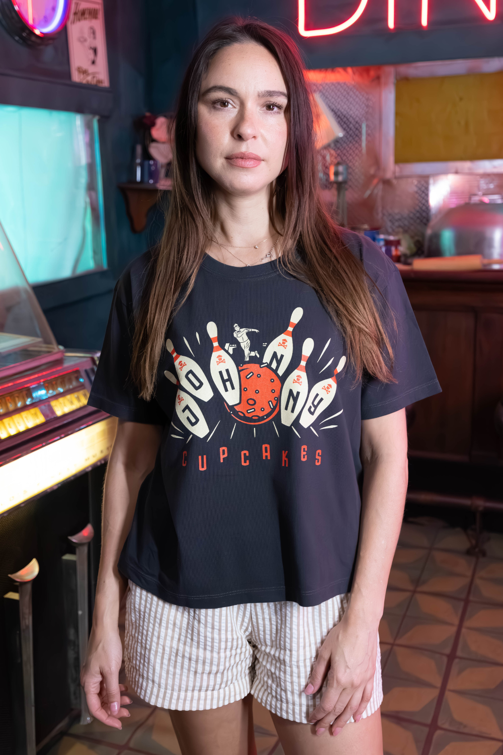 Women's Boxy Bowling Bakes Short Sleeve Premium Tee