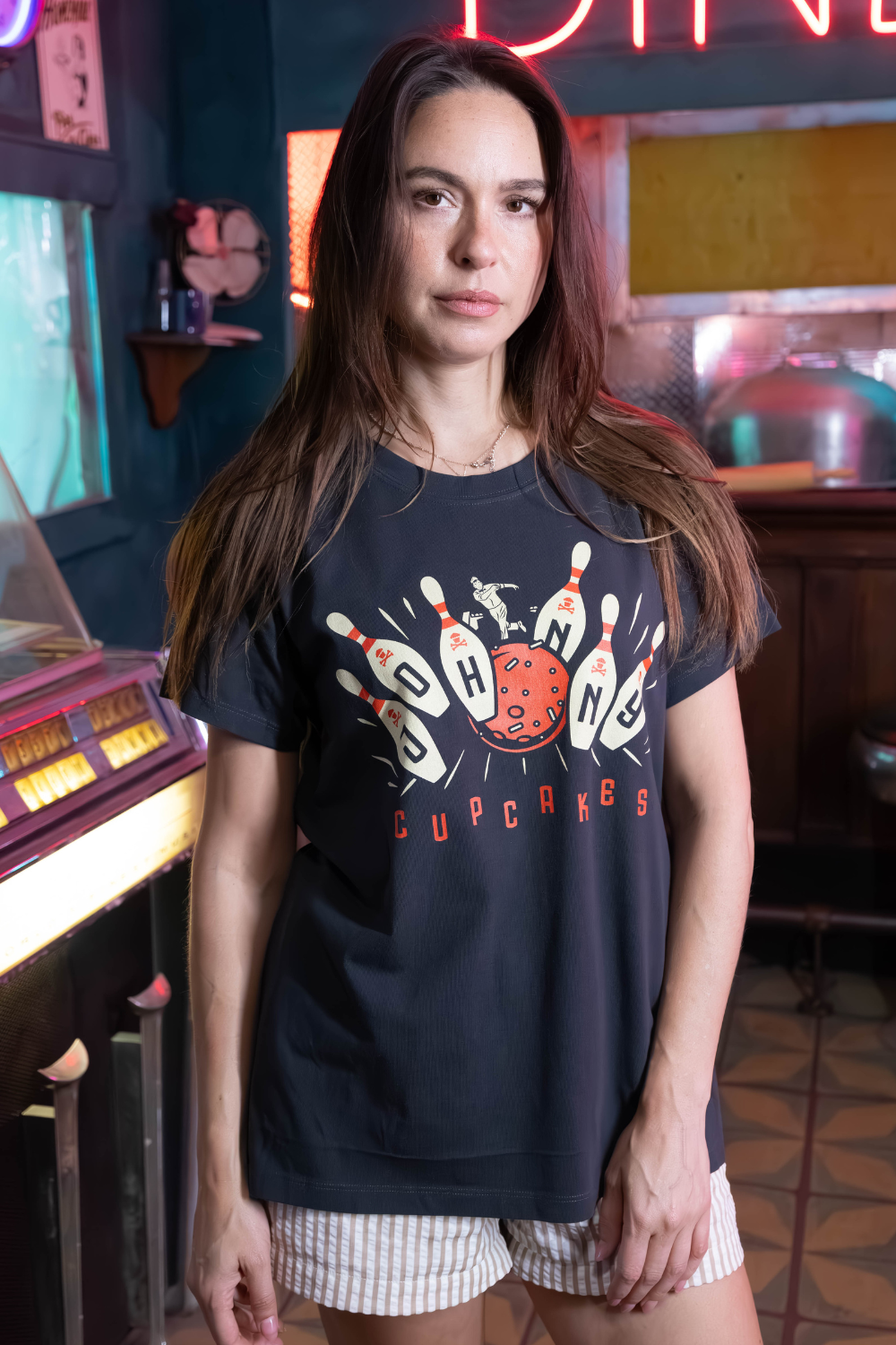 Womens Bowling Bakes Short Sleeve Premium Tee