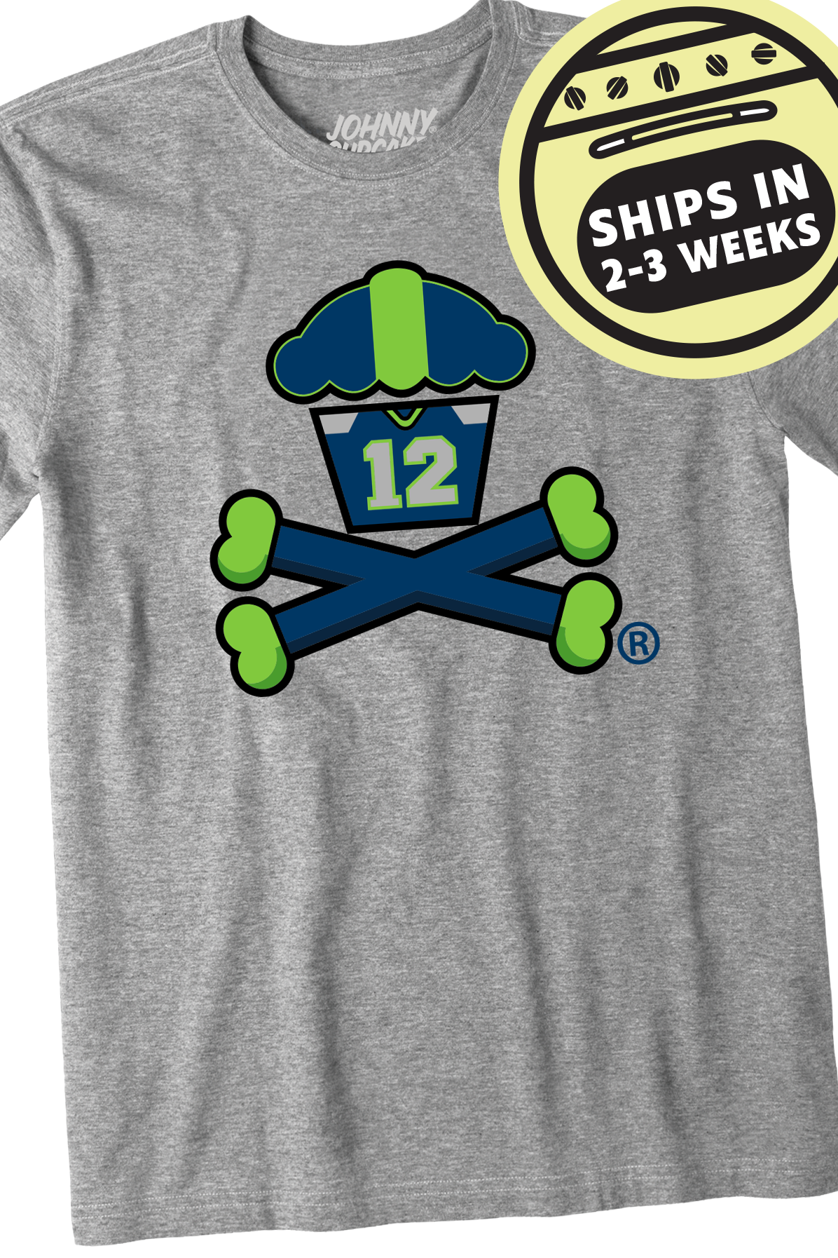 Men's Football Champ Crossbones Short Sleeve Premium Tee