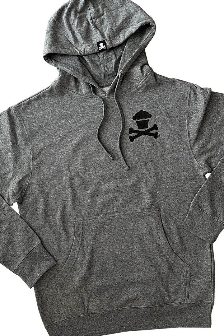 Pullover Sweatshirt - Basic Mini Crossbones Dark Grey