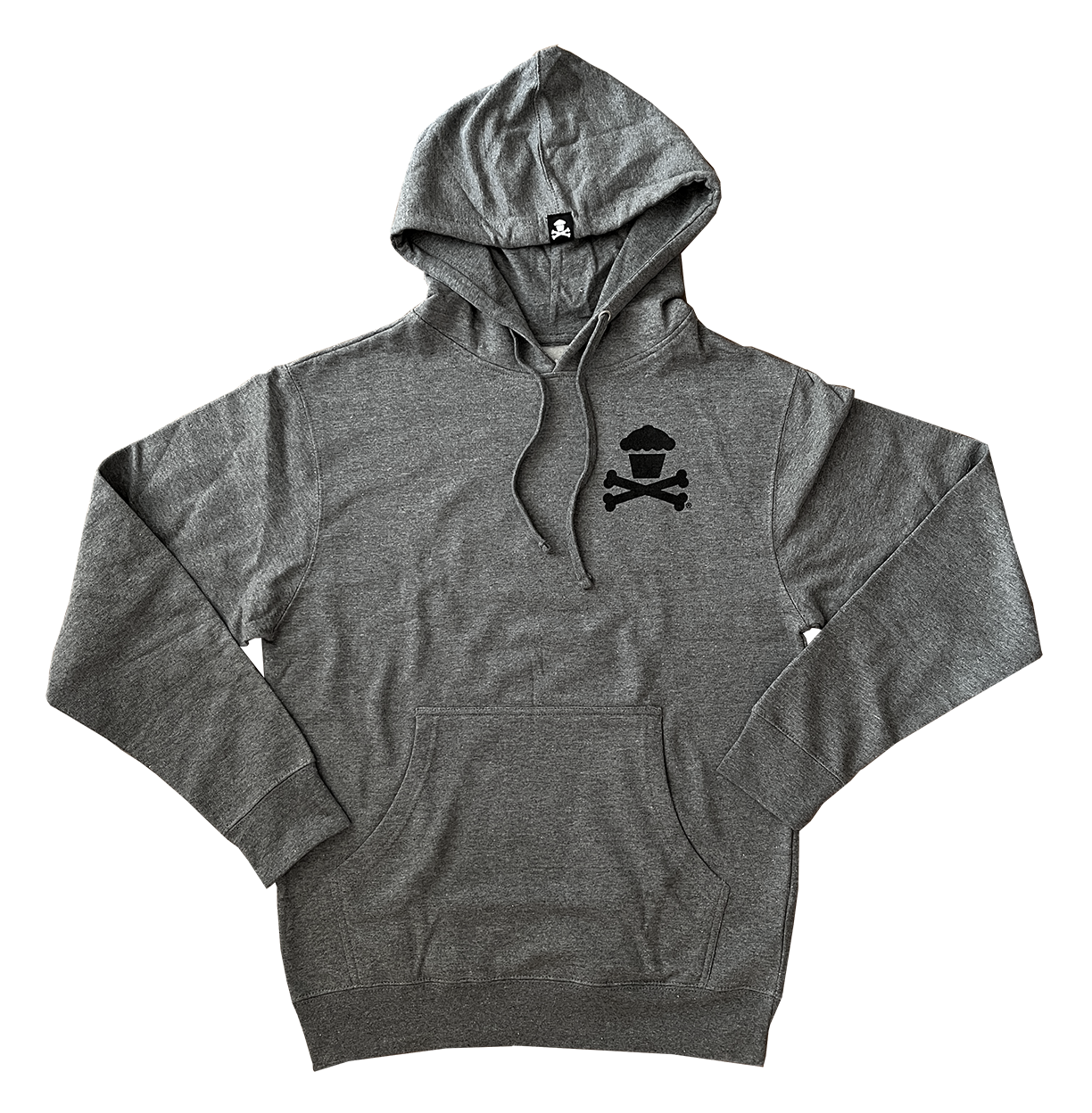 Pullover Sweatshirt - Basic Mini Crossbones Dark Grey