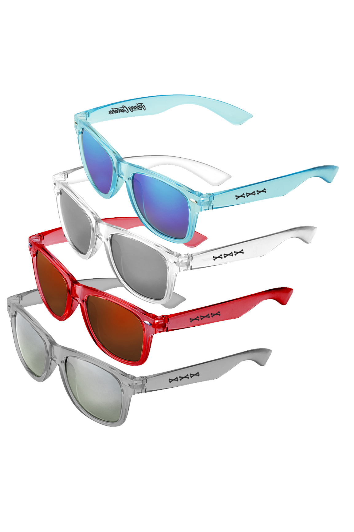 JC Script Mirrored Sunglasses Limited Bundle Deal all 4 colors