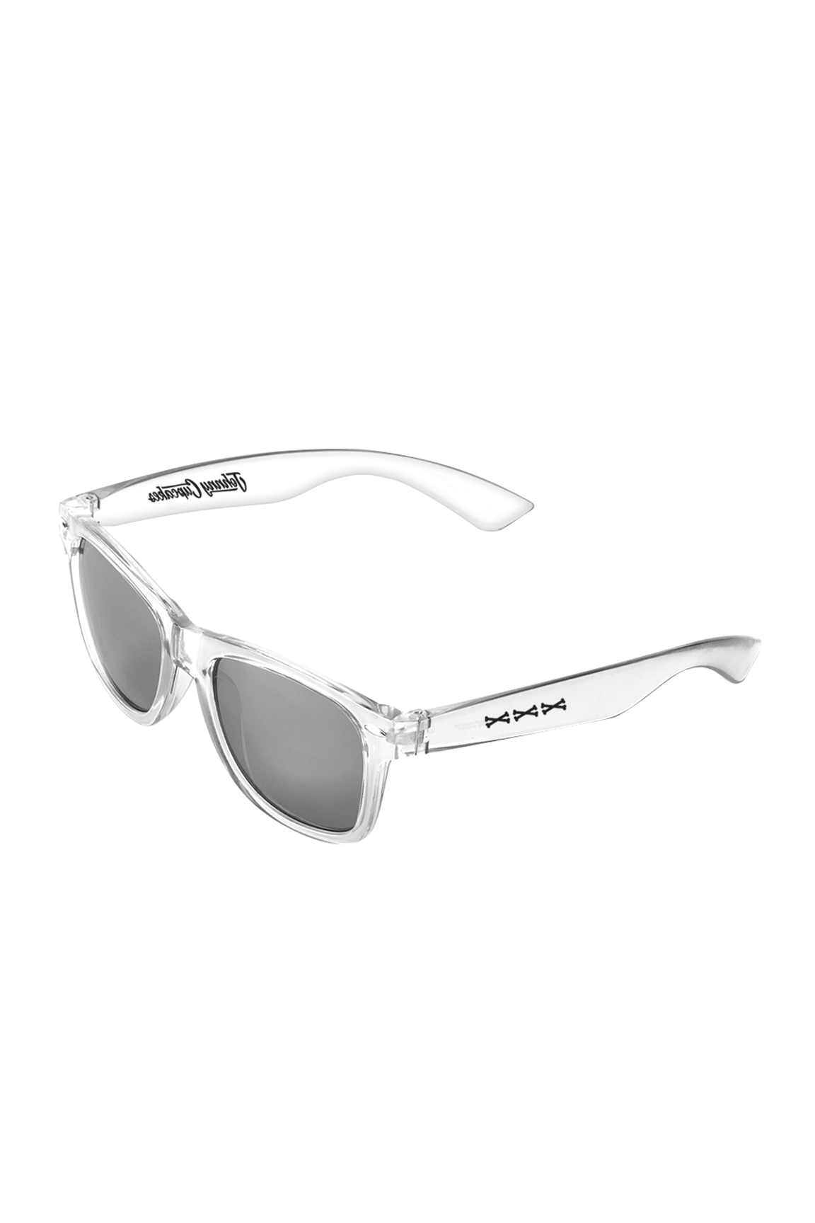 Clear mirrored sunglasses sales