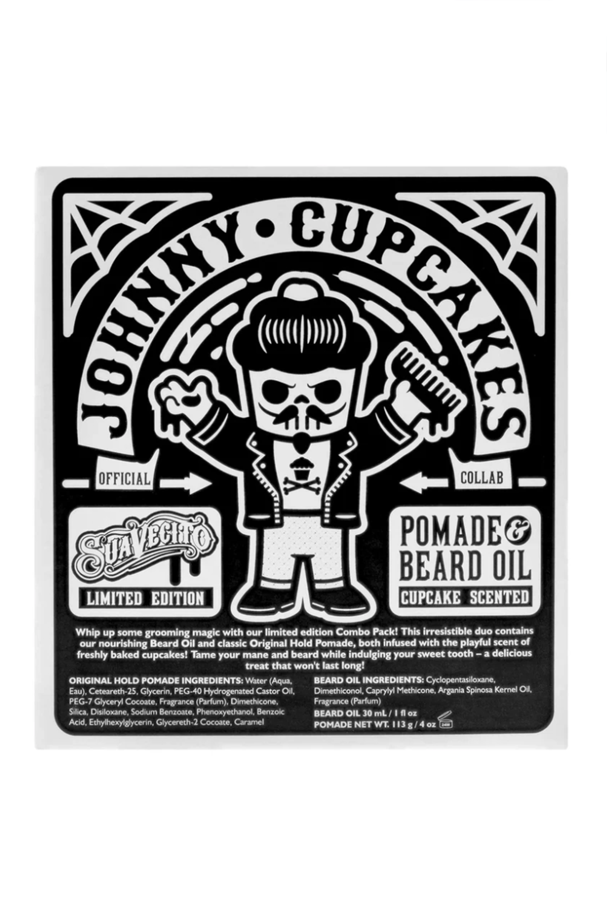 Combo Pack - Suavecito Pomade & Beard Oil (Cupcake)