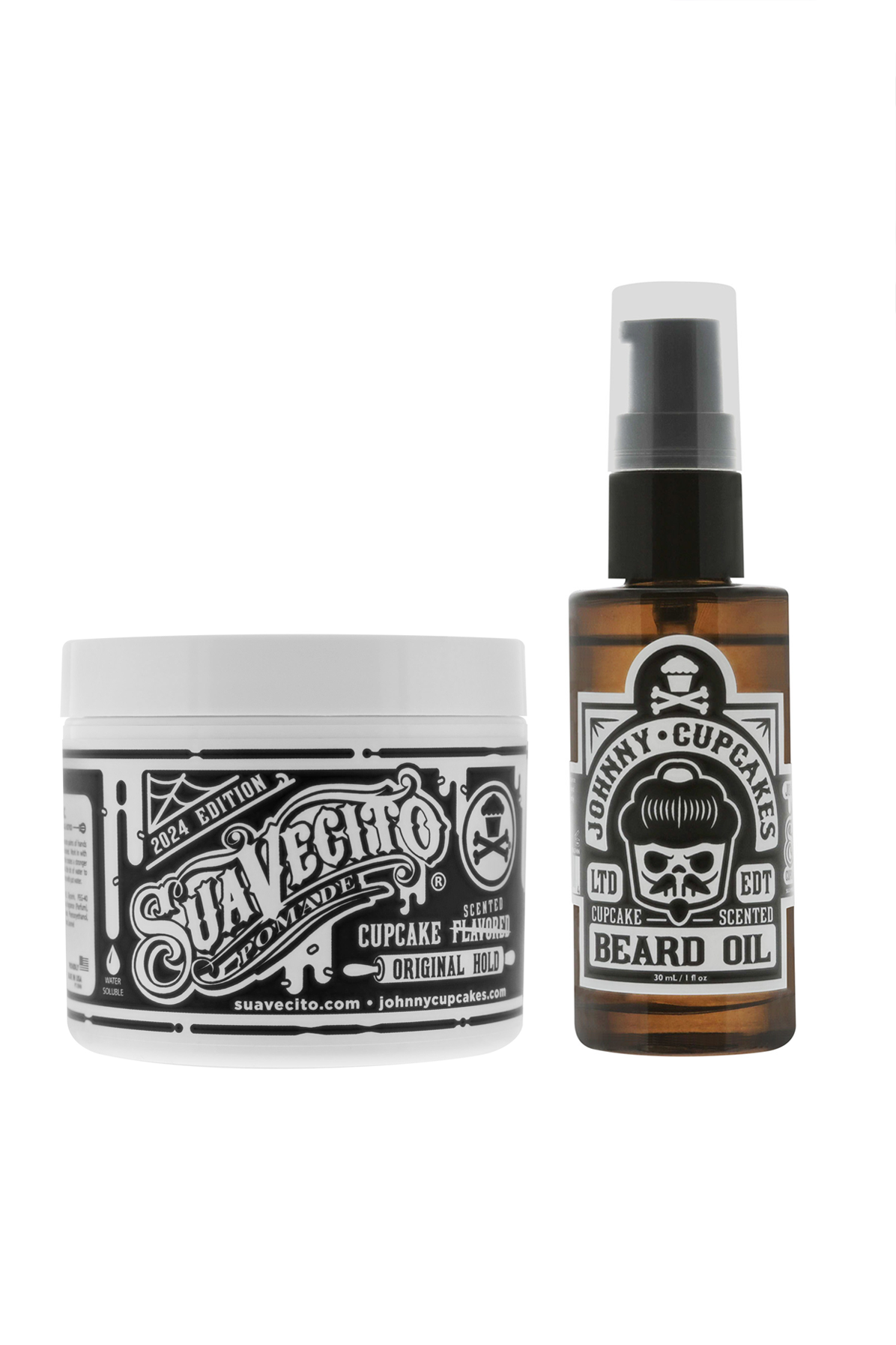 Combo Pack - Suavecito Pomade & Beard Oil (Cupcake)