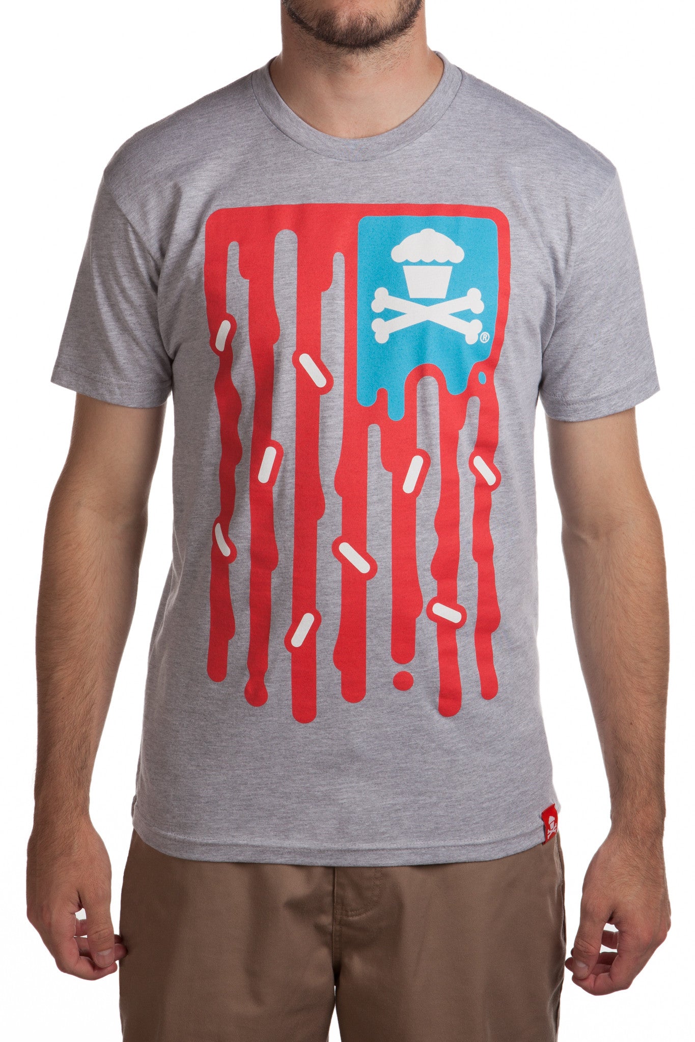JC Vault - Adult Medium - Frosting Flag (Heather Grey)