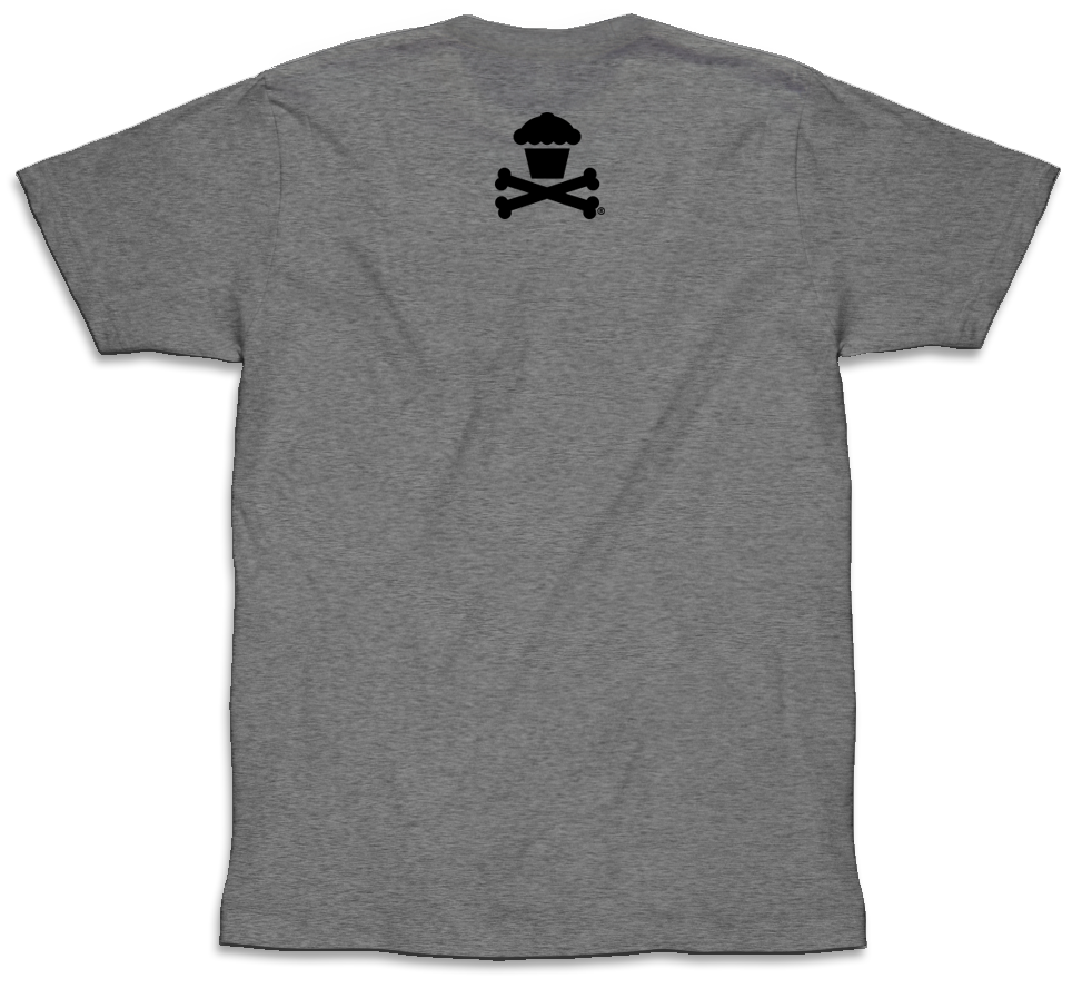 $10 Sale Tee - Basic Crossbones (Tri-blend Heather Grey)