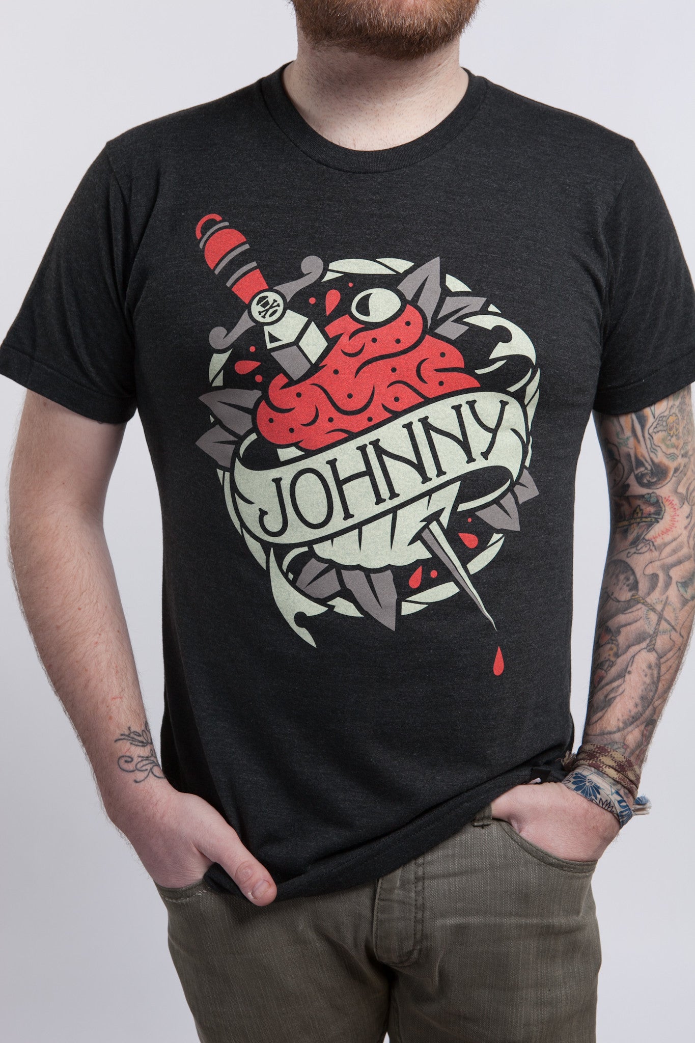 JC Vault - Adult Medium - Tattoo Valentine Tri-Blend