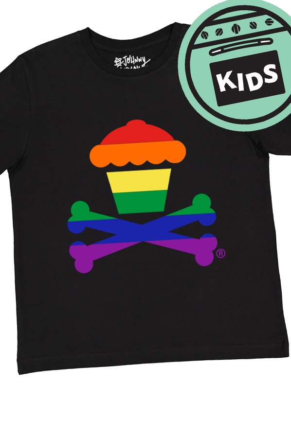 KIDS Rainbow Crossbones