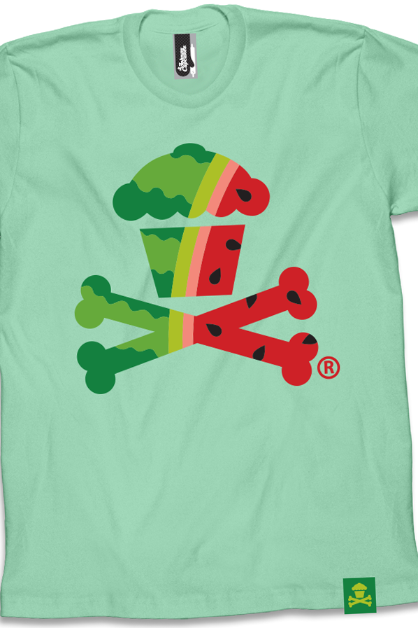 JC Vault - Adult Medium - Watermelon Crossbones