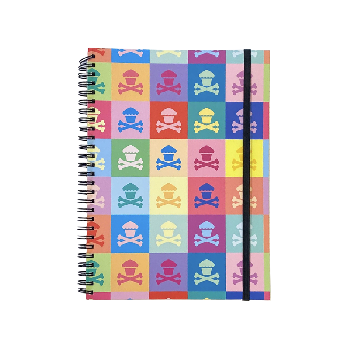 Spiral Notebook - Colorful Crossbones