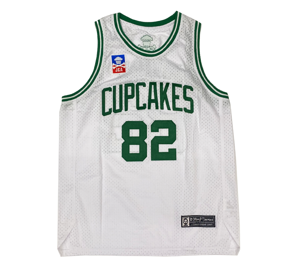 Boston Cupcakes - Basketball JERSEY - WHITE