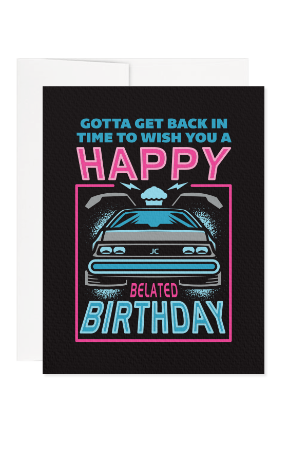 Back In Time Birthday Greeting Card