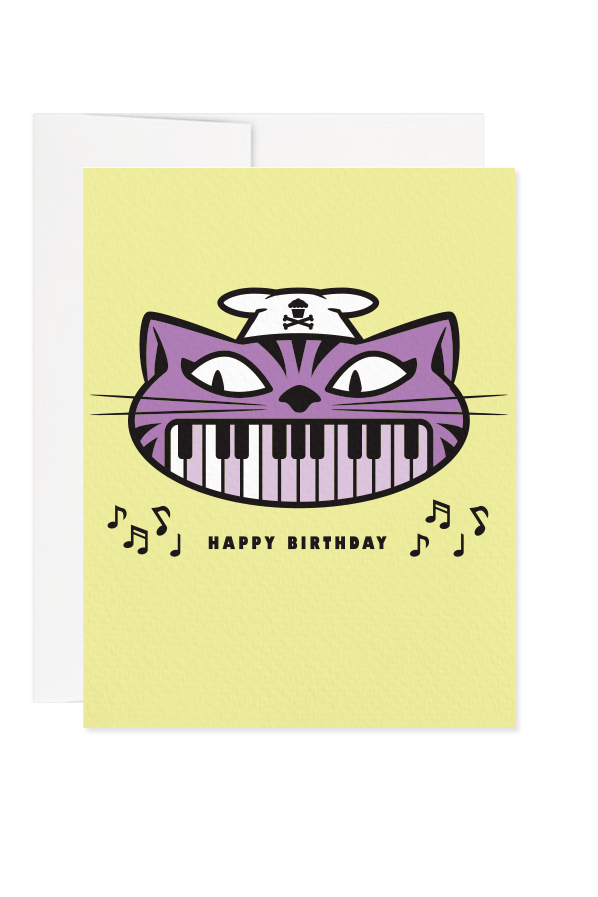 Keyboard Birthday Greeting Card