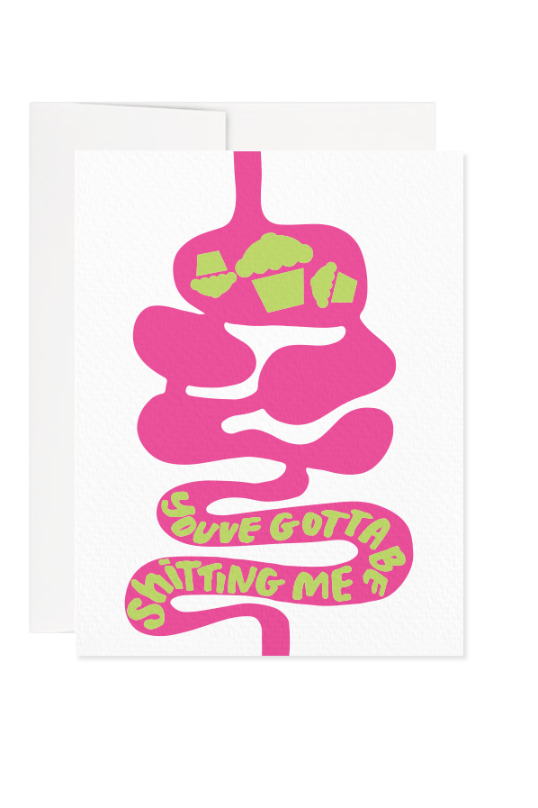 Cupcake Intestines Greeting Card