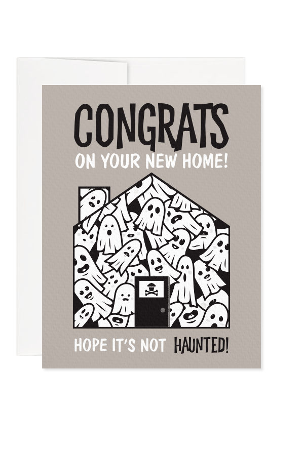 Congrats Ghost Greeting Card