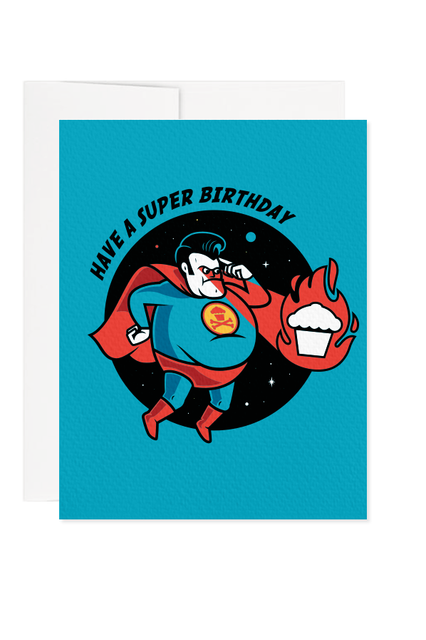 Super Birthday Greeting Card