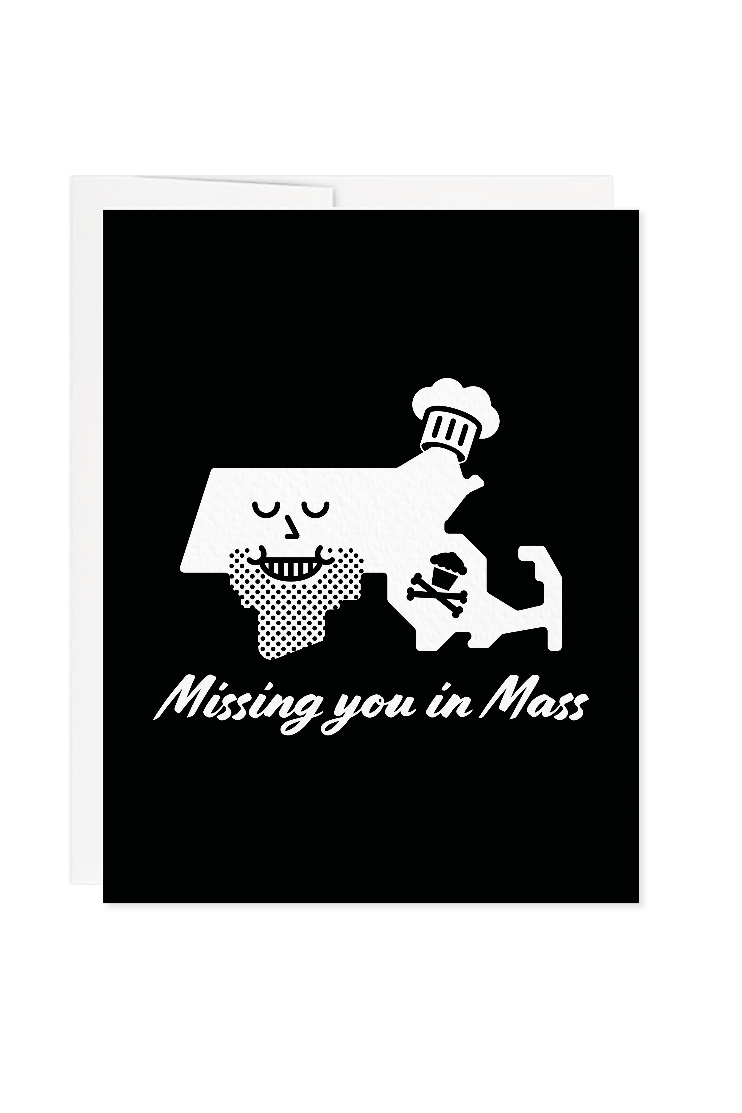 Missing You in Mass Greeting Card